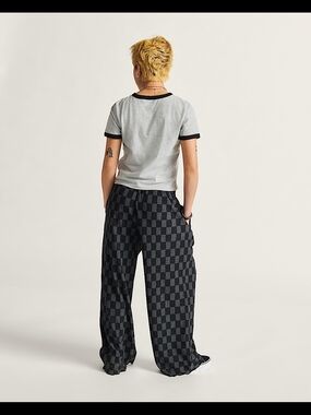 Vans Wren Checker Print Wide Leg Pant